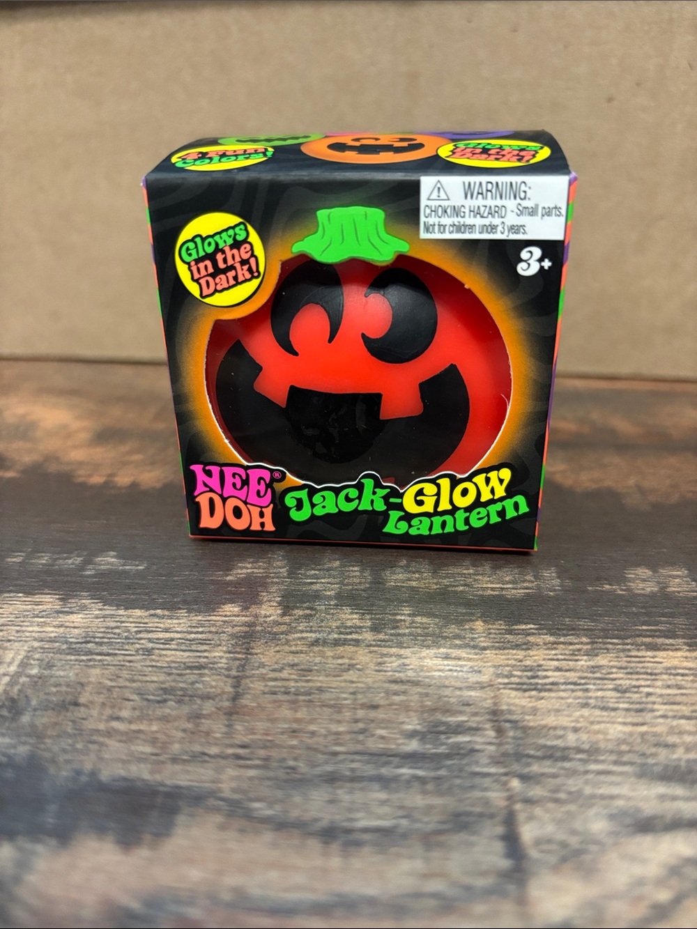 NeeDoh Jack-Glow Pumpkin Lantern - Orange Glow NIB